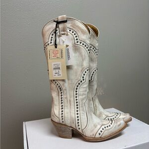 Idyllwind Cream Studded Heeled Boots